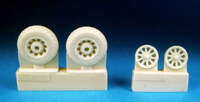 Barracuda Studios BCR48050 1:48 P-51 Mustang Oval Tread Pattern Wheels