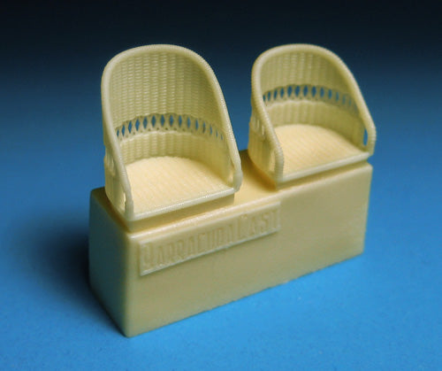 Barracuda Studios BCR48260 1:48 British WWI Wicker AGS Seats
