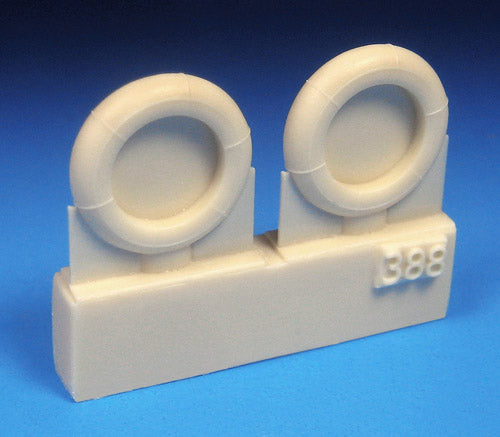 Barracuda BCR48387 Bf-109G-5 to G-14 Ribbed Tyres/Hubs 1:48