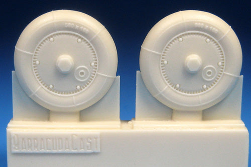 Barracuda BCR48387 Bf-109G-5 to G-14 Ribbed Tyres/Hubs 1:48