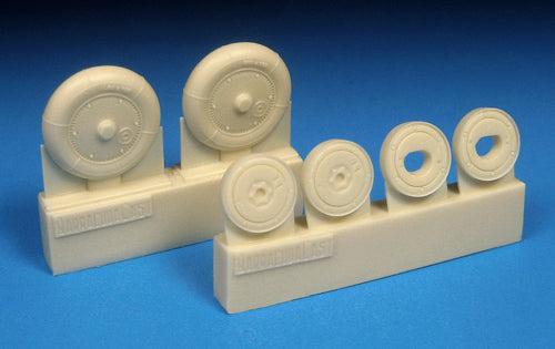 Barracuda BCR48388 Bf-109G-5 to G-14 Smooth Tyres/Hubs 1:48