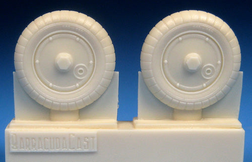 Barracuda BCR48389 Bf-109G-5 to G-14 Ribbed Tyres/Plain Hubs 1:48