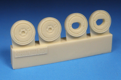 Barracuda BCR48389 Bf-109G-5 to G-14 Ribbed Tyres/Plain Hubs 1:48