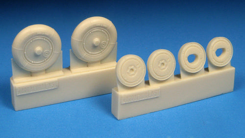 Barracuda BCR48390 Bf-109G-5 to G-14 Smooth Tyres/Plain Hubs 1:48
