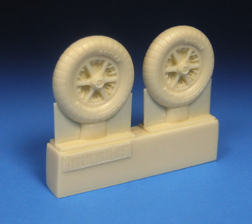 Barracuda Studios BCR48437 1:48 Bf-109E/F mainwheels ribbed tires