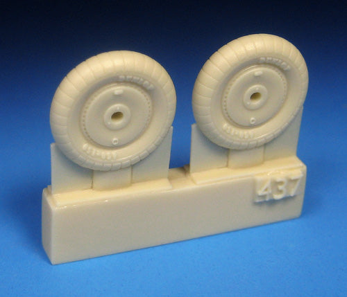 Barracuda Studios BCR48437 1:48 Bf-109E/F mainwheels ribbed tires