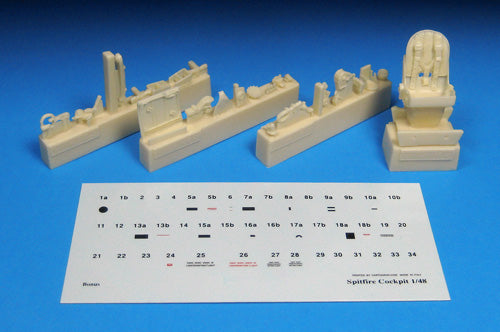Barracuda Studios BCR48476 1:48 Spitfire Mk.V Cockpit Snapshot Upgrade