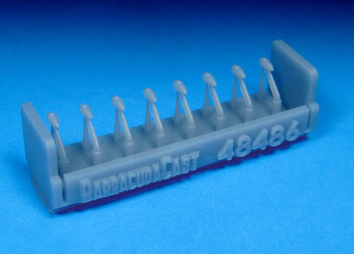 Barracuda BCR48486 Bf-109F/G/K Aileron Mass Balances 1:48