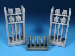 Barracuda Studios BCR48527 1:48 Hawker Sea Fury 2 Tier RP-3 Rockets and rails