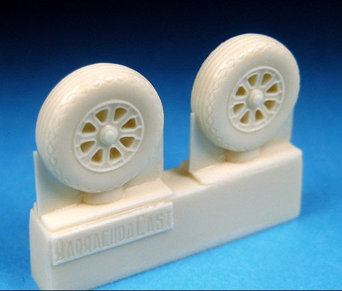 Barracuda Studios BCR72102 1:72 Vought Corsair, Grumman Hellcat Wheels