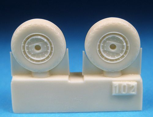 Barracuda Studios BCR72102 1:72 Vought Corsair, Grumman Hellcat Wheels
