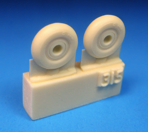 Barracuda Studios BCR72315 1:72 Supermarine Spitfire 4-slot wheels smooth tyre