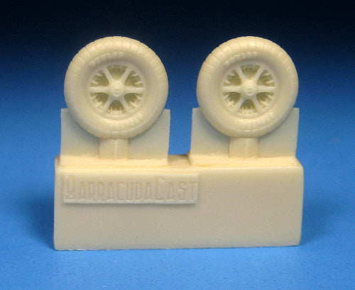 Barracuda Studios BCR72438 1:72 Bf-109E/F mainwheels ribbed tires