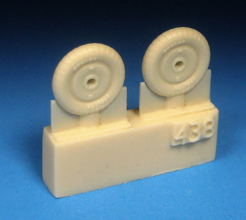 Barracuda Studios BCR72438 1:72 Bf-109E/F mainwheels ribbed tires
