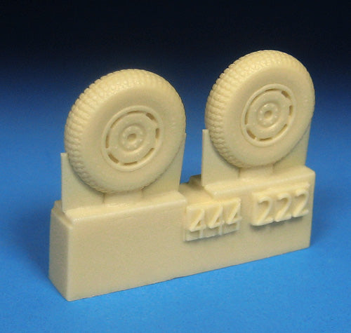 Barracuda BCR72444 DH-103 Hornet Block Tread Mainwheels 1:72