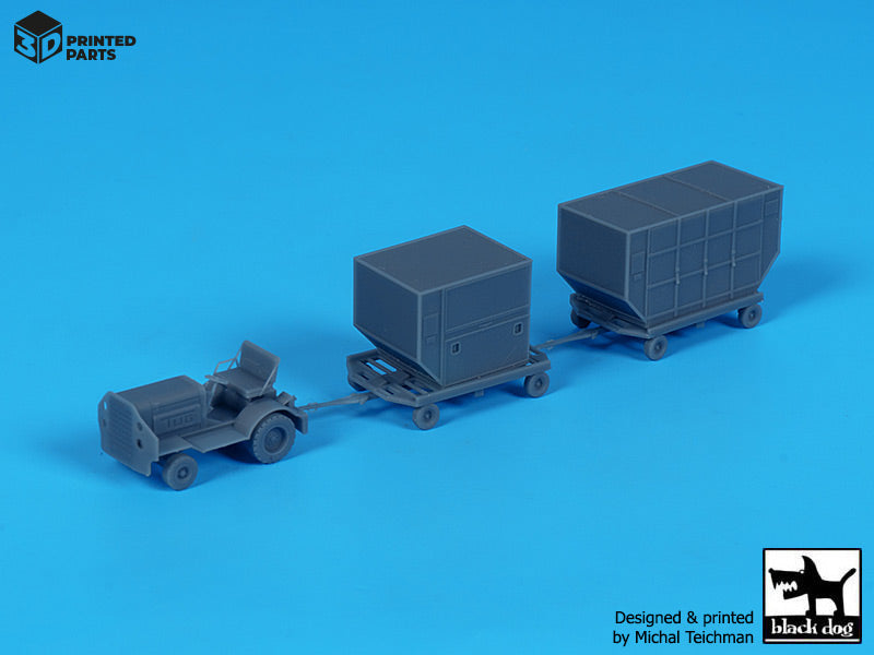 Blackdog BDA20002 1:200 Airport tow truck + containers