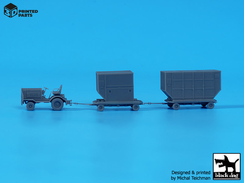 Blackdog BDA20002 1:200 Airport tow truck + containers