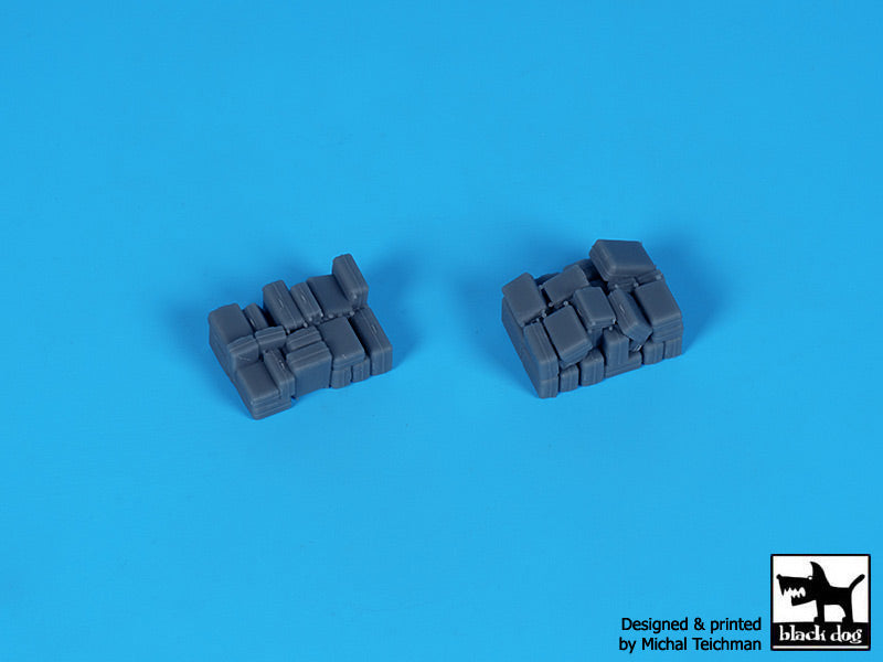 Blackdog BDA44001 1:144 Airport tow truck + baggage carts