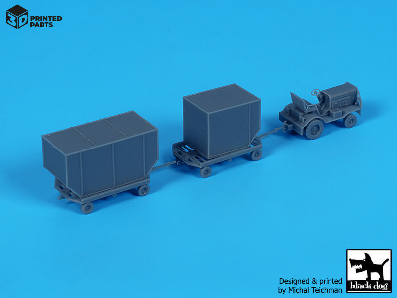 Blackdog BDA44002 1:144 Airport tow truck + containers