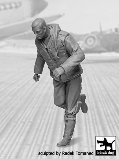 Blackdog BDF32043 1:32 RAF Fighter Pilot 1940-1945 scrambling N deg 3