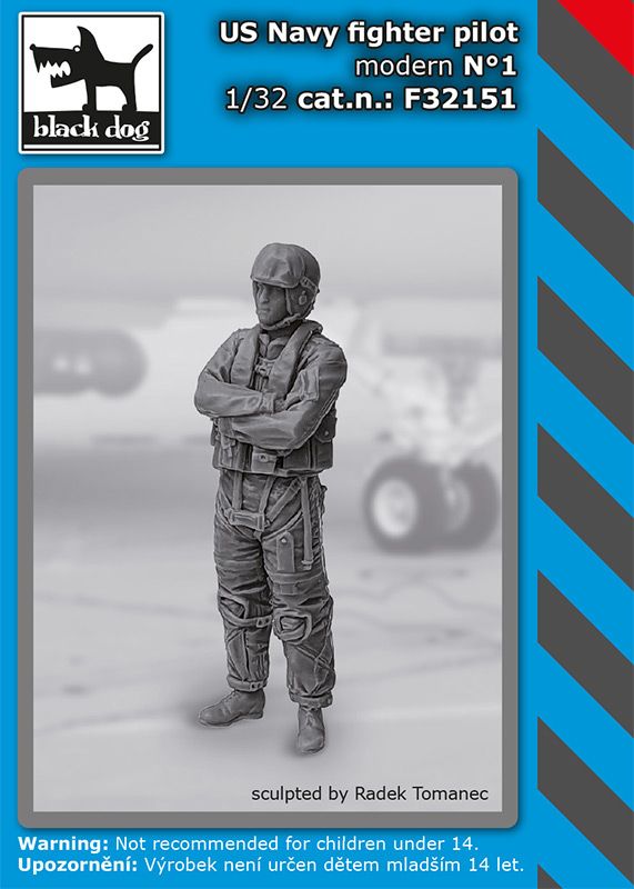 Blackdog BDF32151 1:32 US Navy fighter pilot modern N deg 1