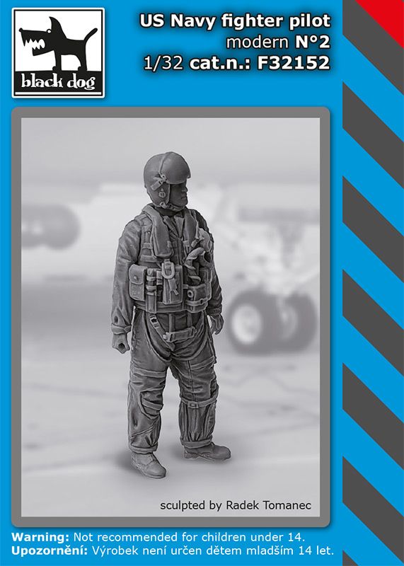 Blackdog BDF32152 1:32 US Navy fighter pilot modern N deg 2 Figures