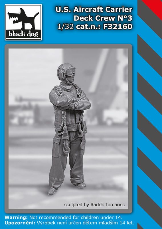 Blackdog BDF32160 1:32 US aircraft carrier deck crew N deg 3