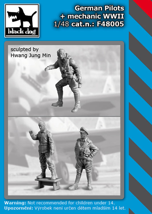 Blackdog BDF48005 1:48 German Pilots + Mechanic WWII
