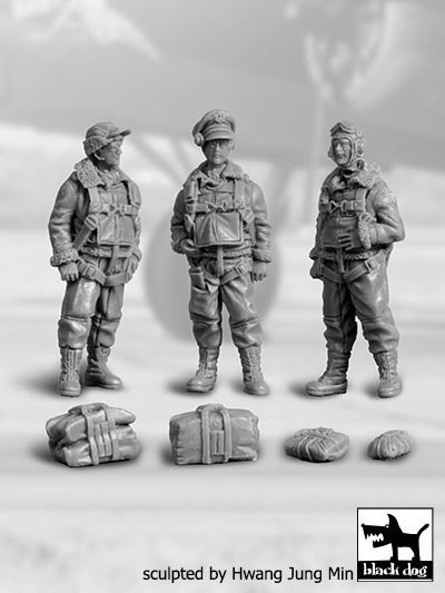 Blackdog BDF48008 1:48 USAAF Bomber aircraft crew