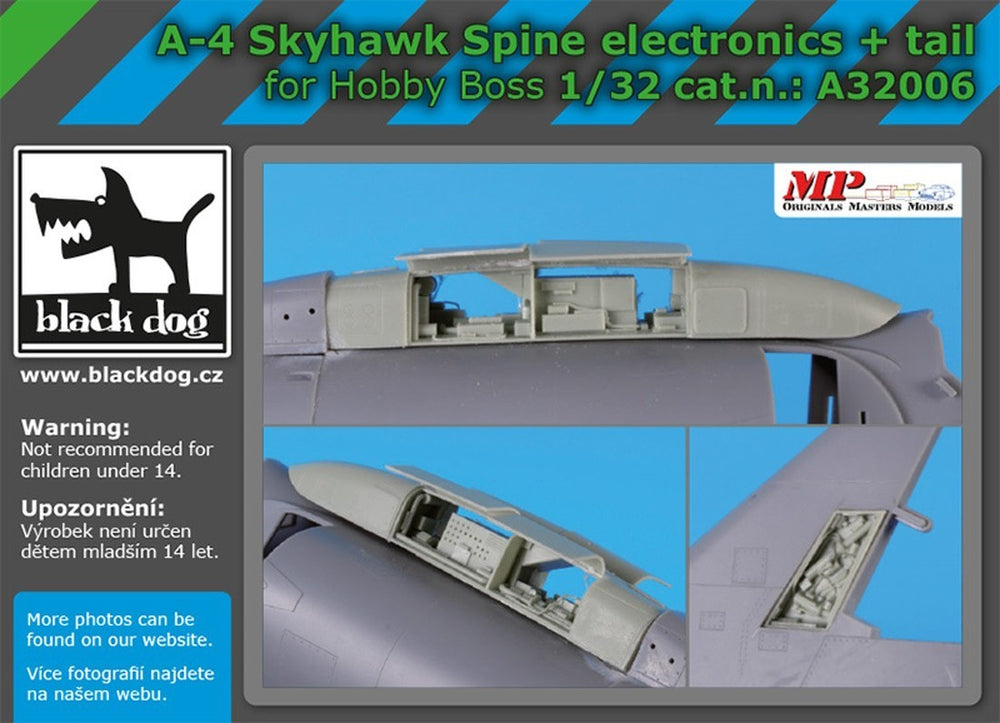 Blackdog BDOA32006 1:32 Douglas A-4E Skyhawk spine electronic + tail