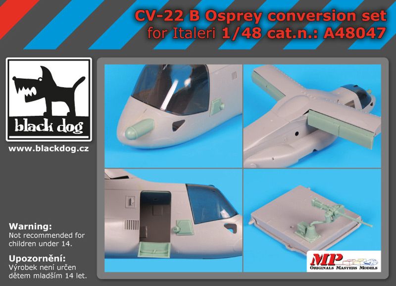 Blackdog BDOA48047 1:48 Bell CV-22B Osprey conversion set