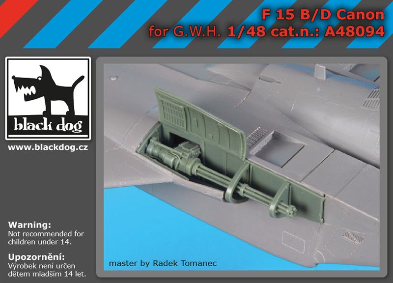 Blackdog BDOA48094 1:48 McDonnell F-15B/D Eagle canon