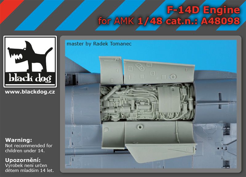 Blackdog BDOA48098 1:48 Grumman F-14D Tomcat engine