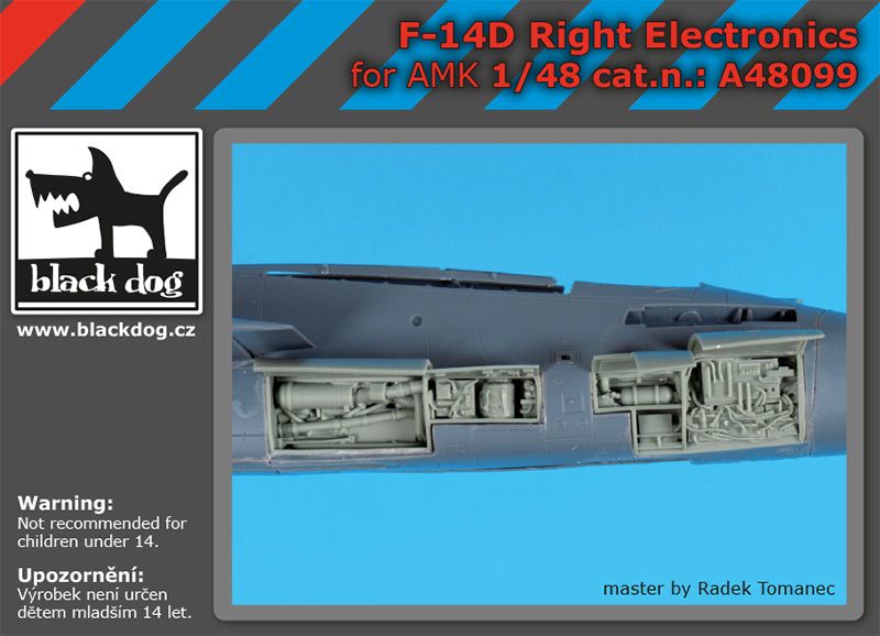 Blackdog BDOA48099 1:48 Grumman F-14D Tomcat right electronic