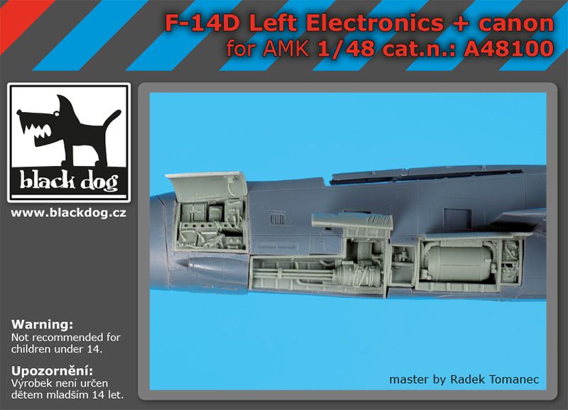 Blackdog BDOA48100 1:48 Grumman F-14D Tomcat left electronics and canon