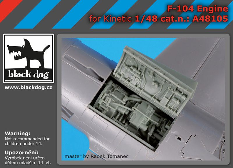 Blackdog BDOA48105 1:48 Lockheed F-104 Starfighter engine