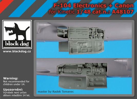 Blackdog BDOA48107 1:48 Lockheed F-104 Starfighter electronics and Canon