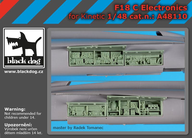 Blackdog BDOA48110 1:48 McDonnell-Douglas F/A-18A/B/C/D electronics