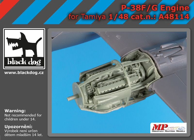 Blackdog BDOA48114 1:48 Lockheed P-38F/G Lightning engine x 1
