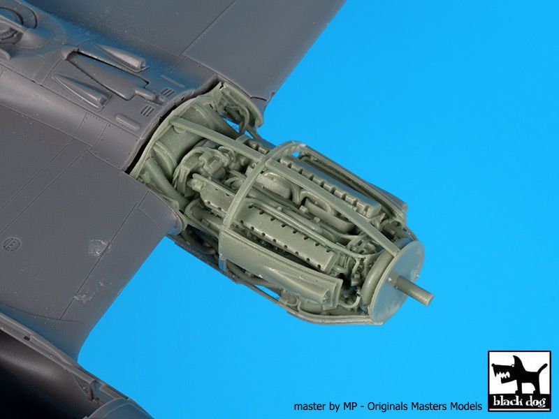 Blackdog BDOA48114 1:48 Lockheed P-38F/G Lightning engine x 1