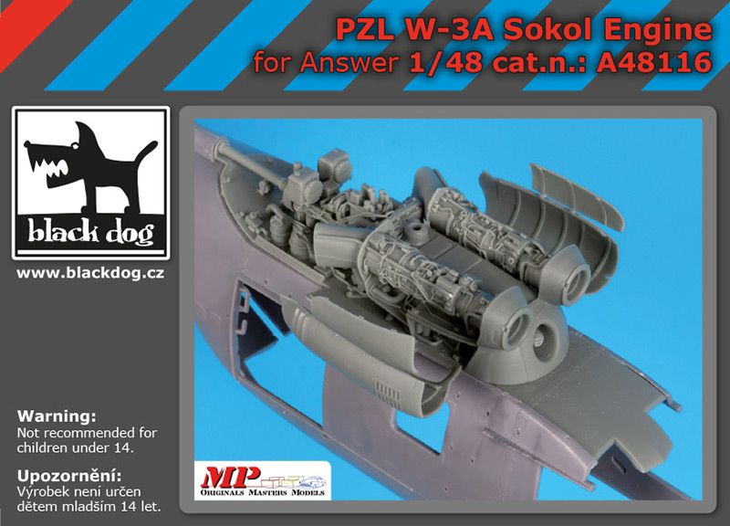 Blackdog BDOA48116 1:48 PZL W-3A Sokol engine