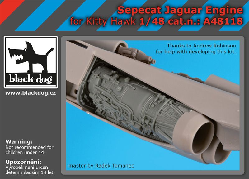 Blackdog BDOA48118 1:48 Sepecat Jaguar engines