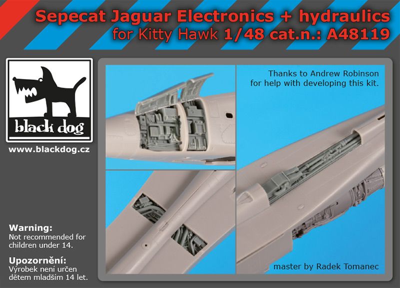 Blackdog BDOA48119 1:48 Sepecat Jaguar electronics+hydraulics