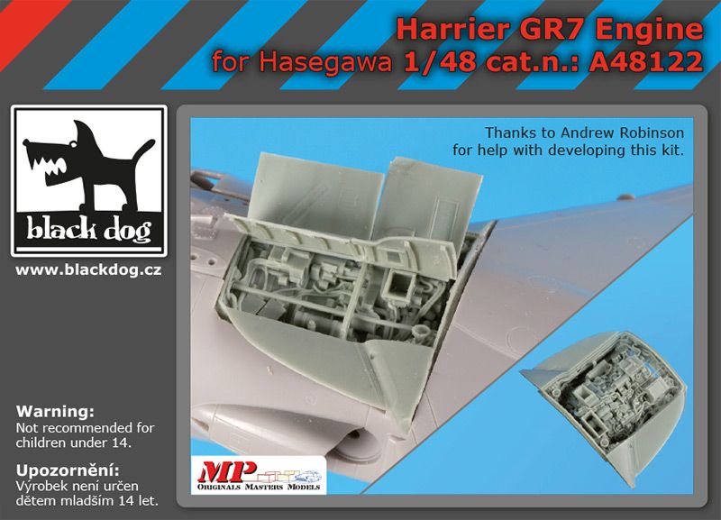 Blackdog BDOA48122 1:48 Bae Harrier GR-7 engine