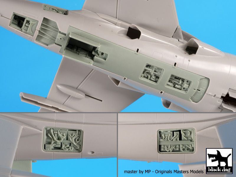 Blackdog BDOA48123 1:48 Bae Harrier GR.7 electronics+hydraulics Big set