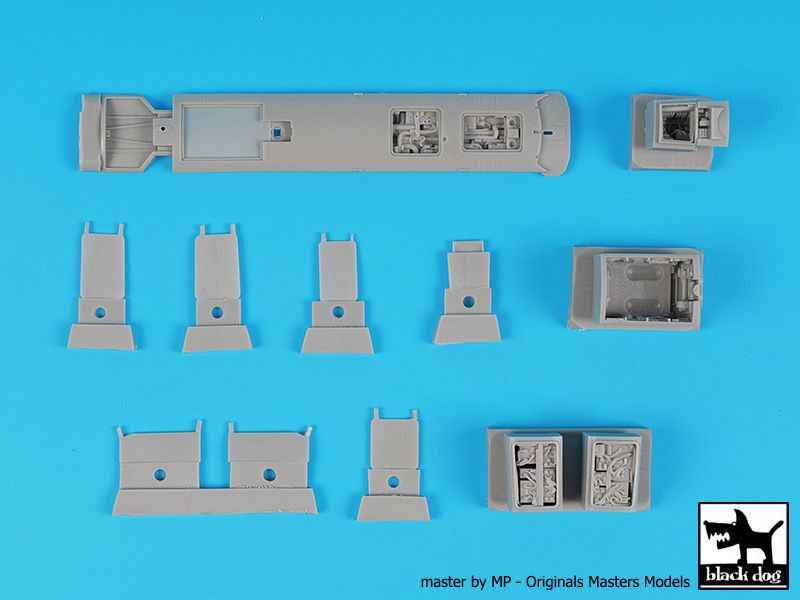 Blackdog BDOA48123 1:48 Bae Harrier GR.7 electronics+hydraulics Big set