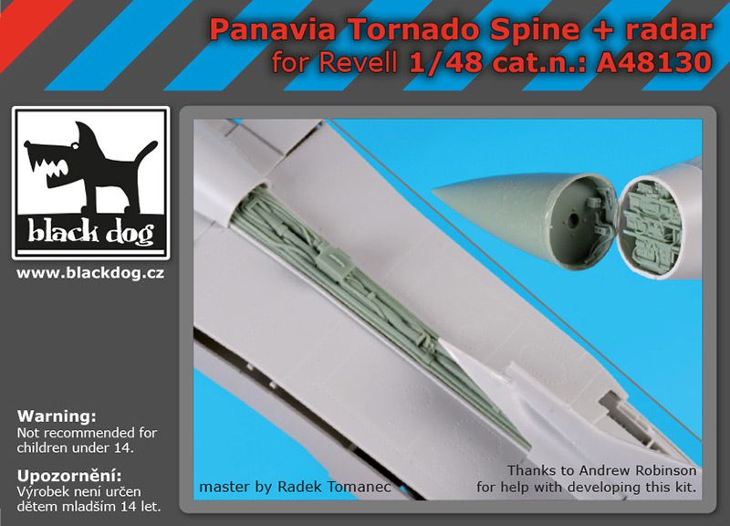 Blackdog BDOA48130 1:48 Panavia Tornado spine + radar