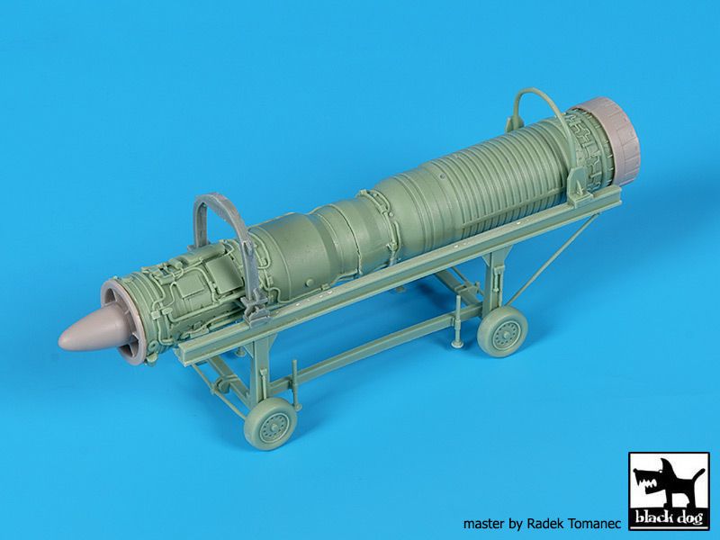 Blackdog BDOA48138 1:48 Dassault_Mirage F1CT/CR engine + trolley