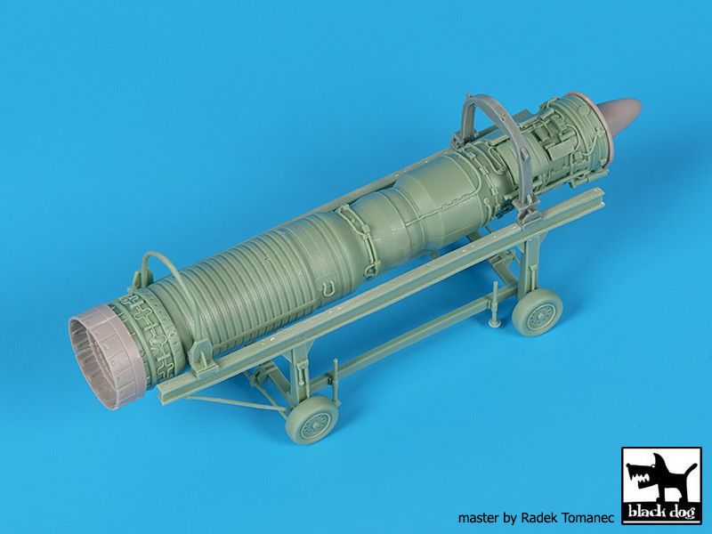 Blackdog BDOA48138 1:48 Dassault_Mirage F1CT/CR engine + trolley