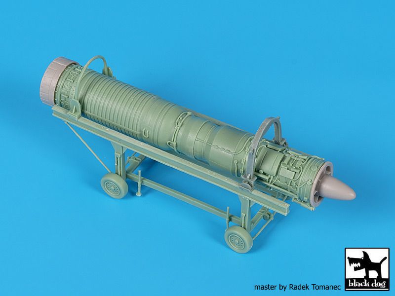 Blackdog BDOA48138 1:48 Dassault_Mirage F1CT/CR engine + trolley
